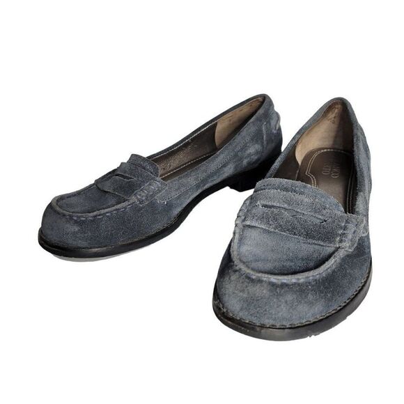 Franco Sarto Blue Suede Loafers (Size 6.5M) - Picture 1 of 10